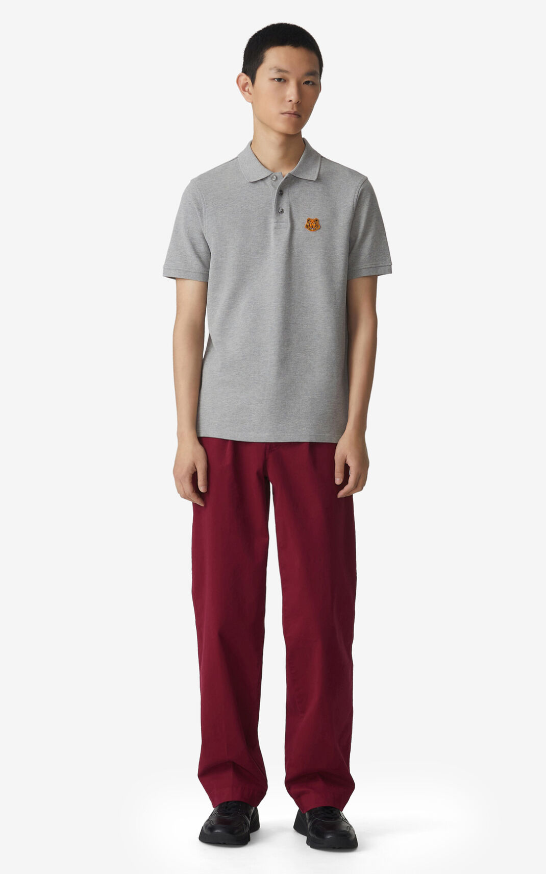 Kenzo Tiger Crest Polo Shirt Herre - Grå DK-627649